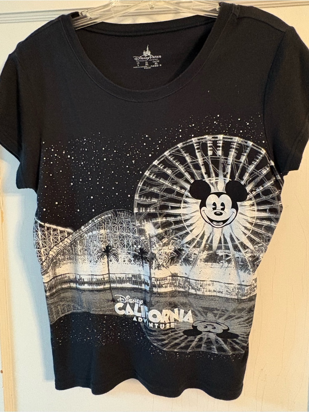 Disney Black & White Mickey Ferris Wheel Graphic Tee